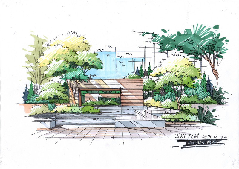 大禹景觀設計|空間|景觀設計|愛手繪大禹 